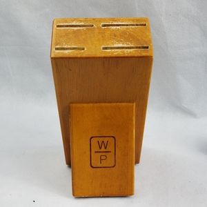 Wolfgang Puck 4‎ Slot Wooden Knife block#wolfgangp
